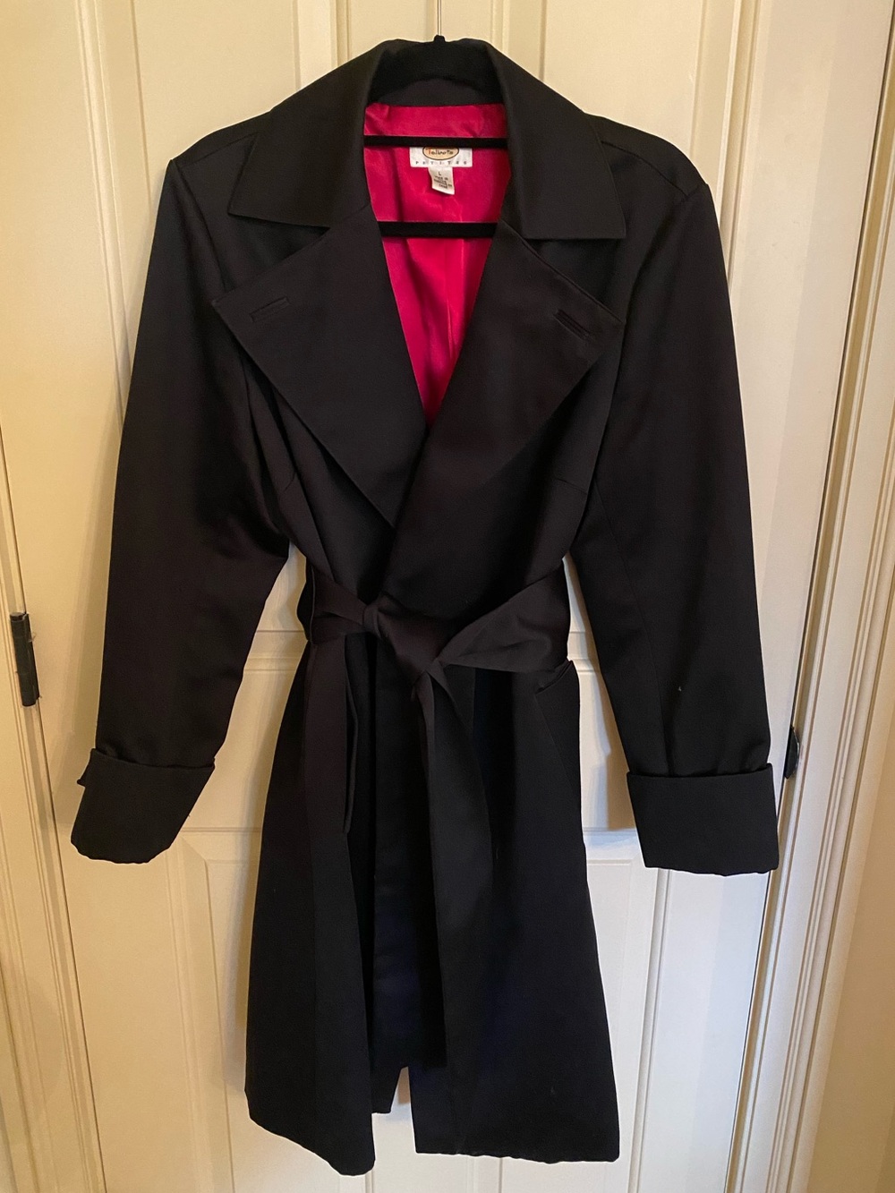 Talbots Glamourous Dinner Trench Coat Size L ELNC
